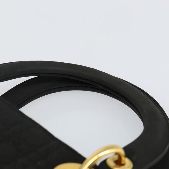 DIOR Canage Hand Bag Nylon Black Gold - Picture 8 of 12